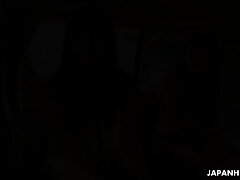 Two Asian Teens Suck Cock in a Car After Hitchhiking