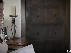 Asian Stepdaughter Deepthroated by Stepdad