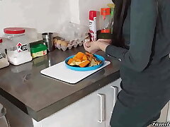 Stepfather-In-Law's Kitchen Affair