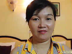 Hairy Asian Gets Deep Penetration and Creampie