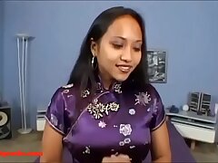 Asian Maid's Huge White Cock Intrusion