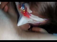 Thai Brunette Gets Double Cum