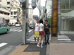 Asian Girl Triple Play