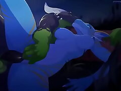 Furry Dragons Engage in Wild Anal Sex