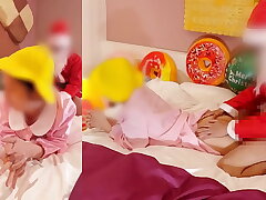 Santa's Christmas Creampie and Pregnancy Practice