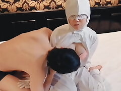 Busty Wife's Breast and Vagina Play by Her Co-Workers
