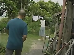 Hardcore Japanese Love Story: Round Ass Wife's Skirt Ride