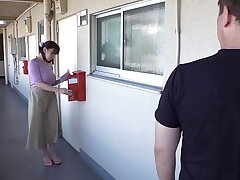 Big-Breasted Neighbor's Intimate Veranda Scene